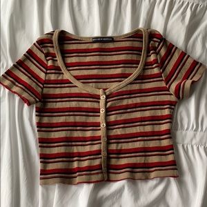 Striped brandy melville crop top